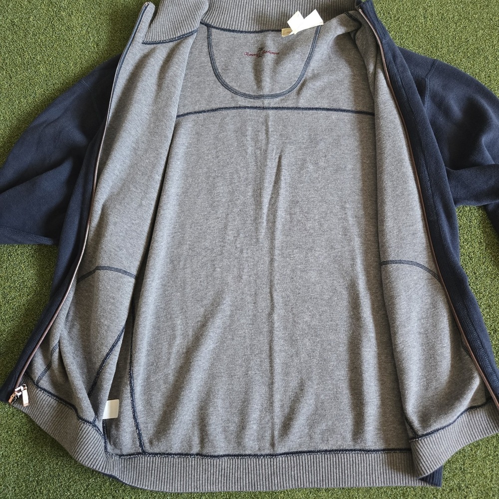 Tommy Bahama Men's Cardigan Sweater‎ Navy Blue Size L - Picture 6 of 10